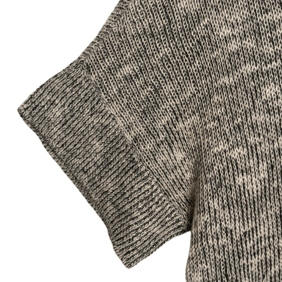 Eileen Fisher Organic Linen & Cotton Ribbed Tunic Sweater - Tan Heather - Size M - Picture 4 of 10